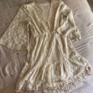 Soiéblu Cream Lace Dress